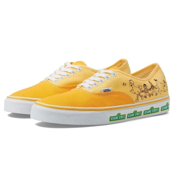 Vans Size 7W/5.5M Sesame Street Limited Edition Yellow Sneaker New - Picture 1 of 16